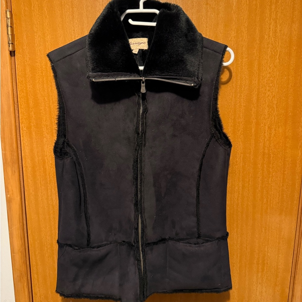 Barrage Black Fleece-Lined Vest